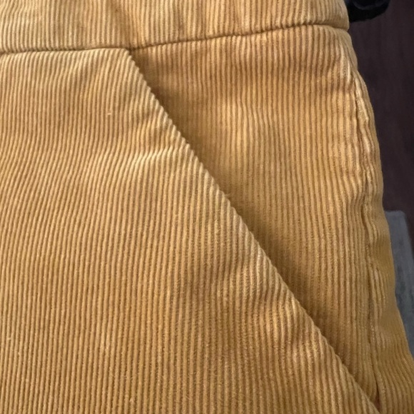 J. CREW LADIES  GOLDEN BRANDY COLOR NEW CORDUROY A-LINE SKIRT  BEAUTIFUL - Picture 3 of 9